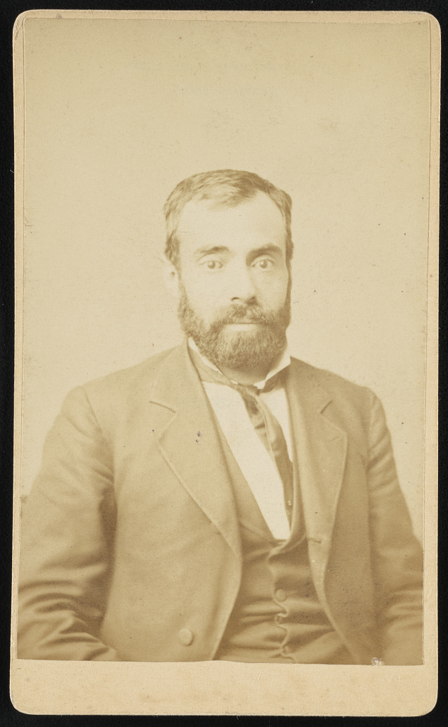 [Abraham Abulaphia, head-and-shoulders portrait, facing front], 1881 (Library of Congress)