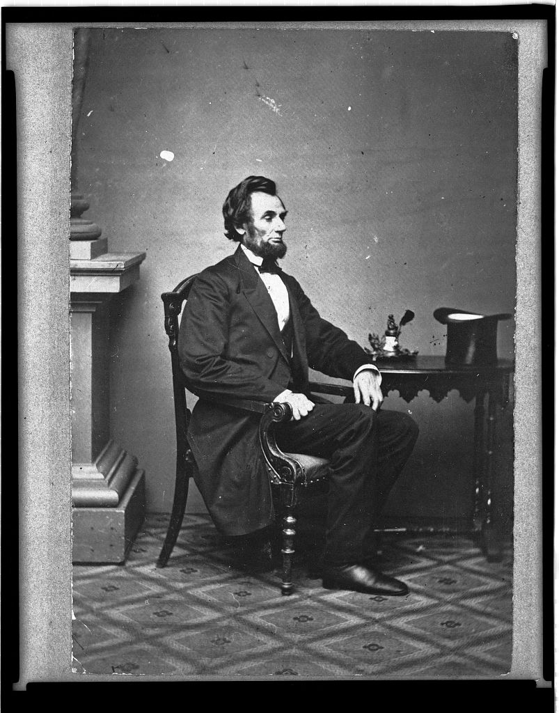 [Abraham Lincoln, full-length portrait, seated], 1885 (Library of Congress)