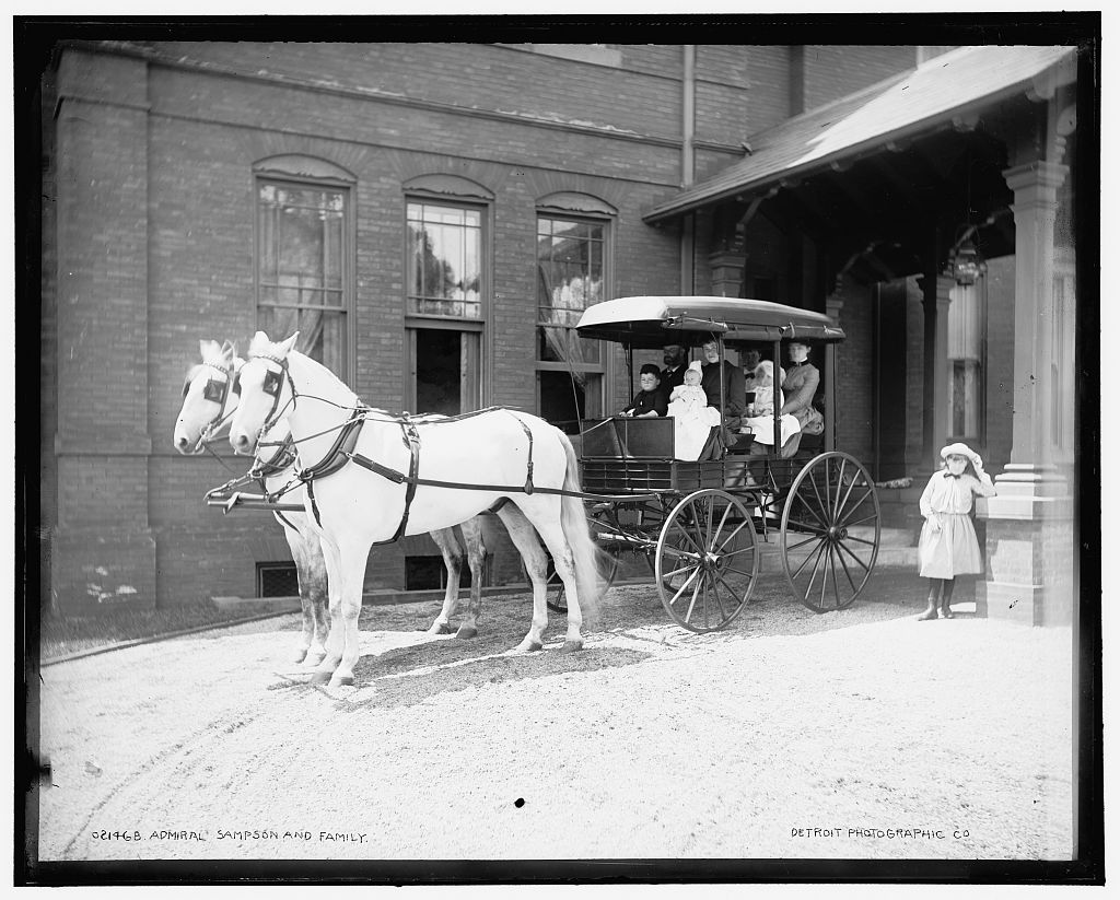 Admiral Sampson and family, 1890 (Library of Congress)