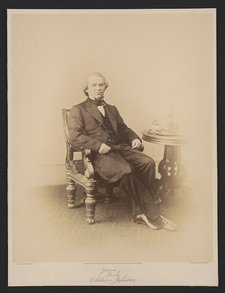 Andrew Johnson, 1866 (Library of Congress)
