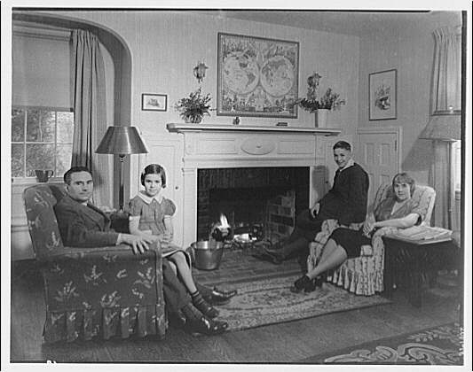 Art Brown and family. Brown family portrait, facing camera III, 1937 (Library of Congress)