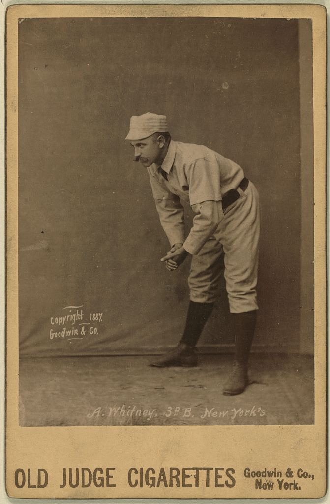 [Art Whitney, New York Giants, baseball card portrait], 1888 (Library of Congress)