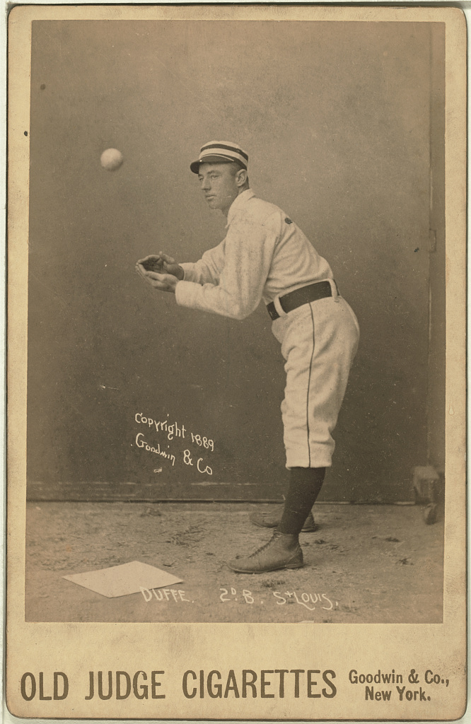 [Charlie Duffee, St. Louis Browns, baseball card portrait], 1888 (Library of Congress)