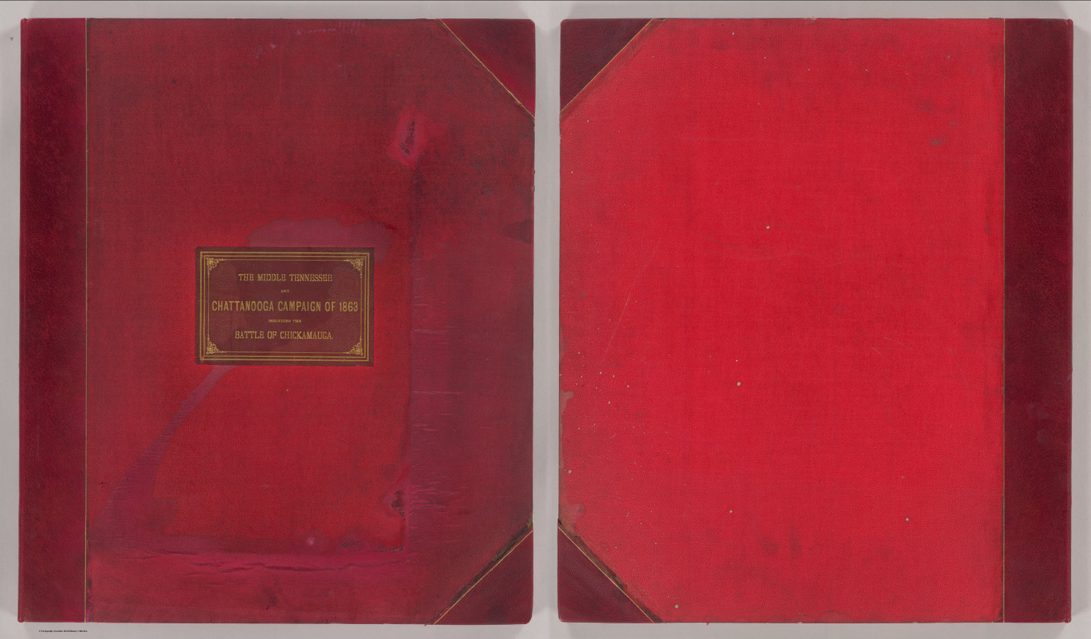 (Covers to) The Middle Tennessee and Chattanooga Campaigns of June, July, August and September 1863. (Chief of Engineers of the Army. Washington, D.C.: U.S. Government Printing Office, 1891) (Civil War), 1891 (Internet Archive)