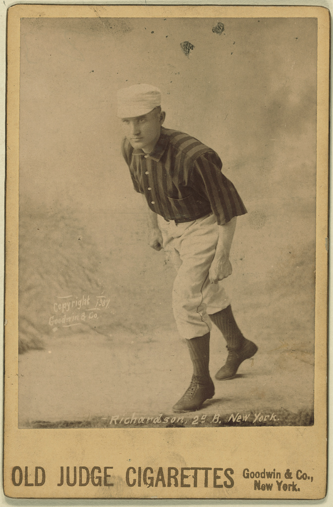 [Danny Richardson, New York Giants, baseball card portrait], 1888 (Library of Congress)
