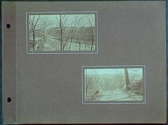Early years, with images of family, self portraits, landscapes and architectural interiors. Bridge views, 1911 (Library of Congress)
