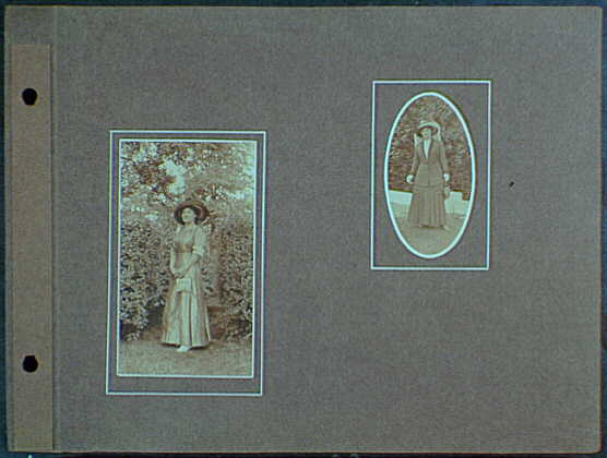 Early years, with images of family, self portraits, landscapes and architectural interiors. Mrs. Gottscho, 1911 (Library of Congress)