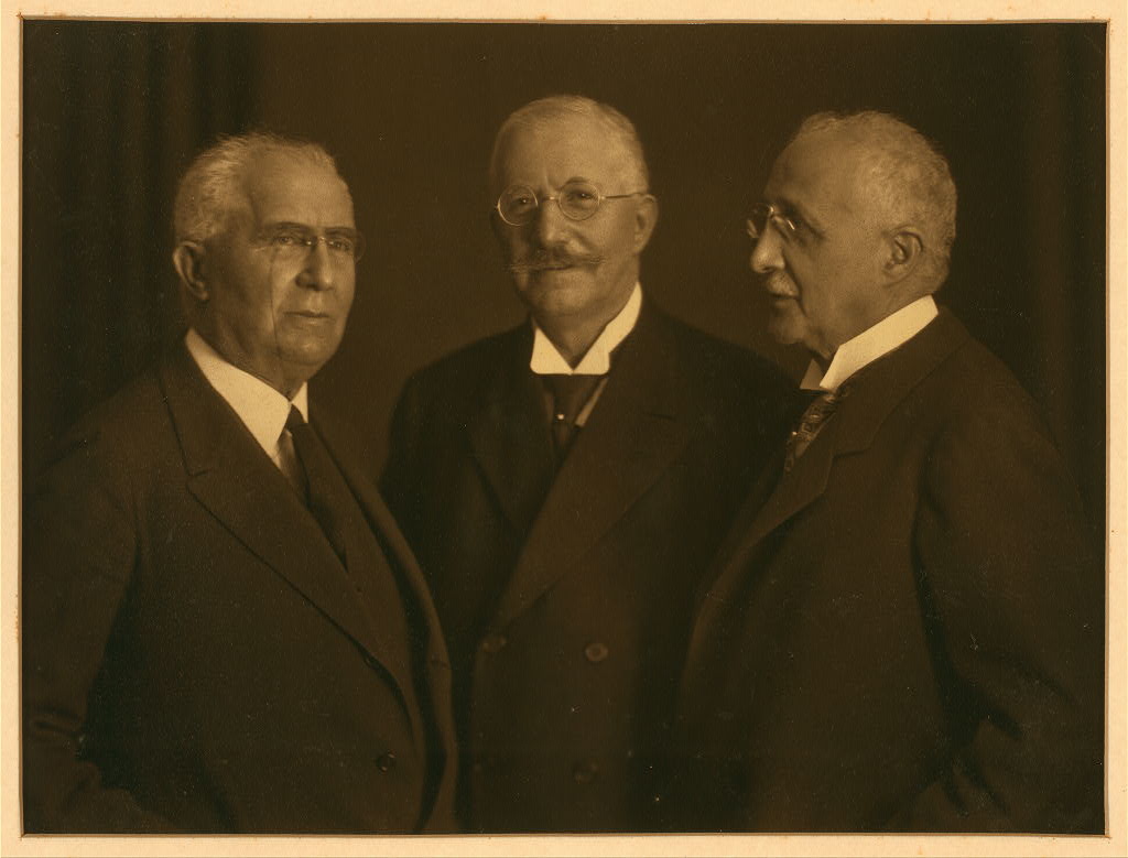 Emile and Joseph? Berliner, portrait with unidentified man, 1927 (Library of Congress)