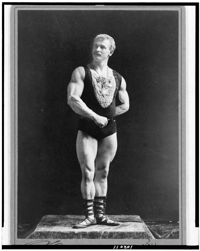 [Eugen Sandow, full-length portrait, facing left], 1893 (Library of Congress)