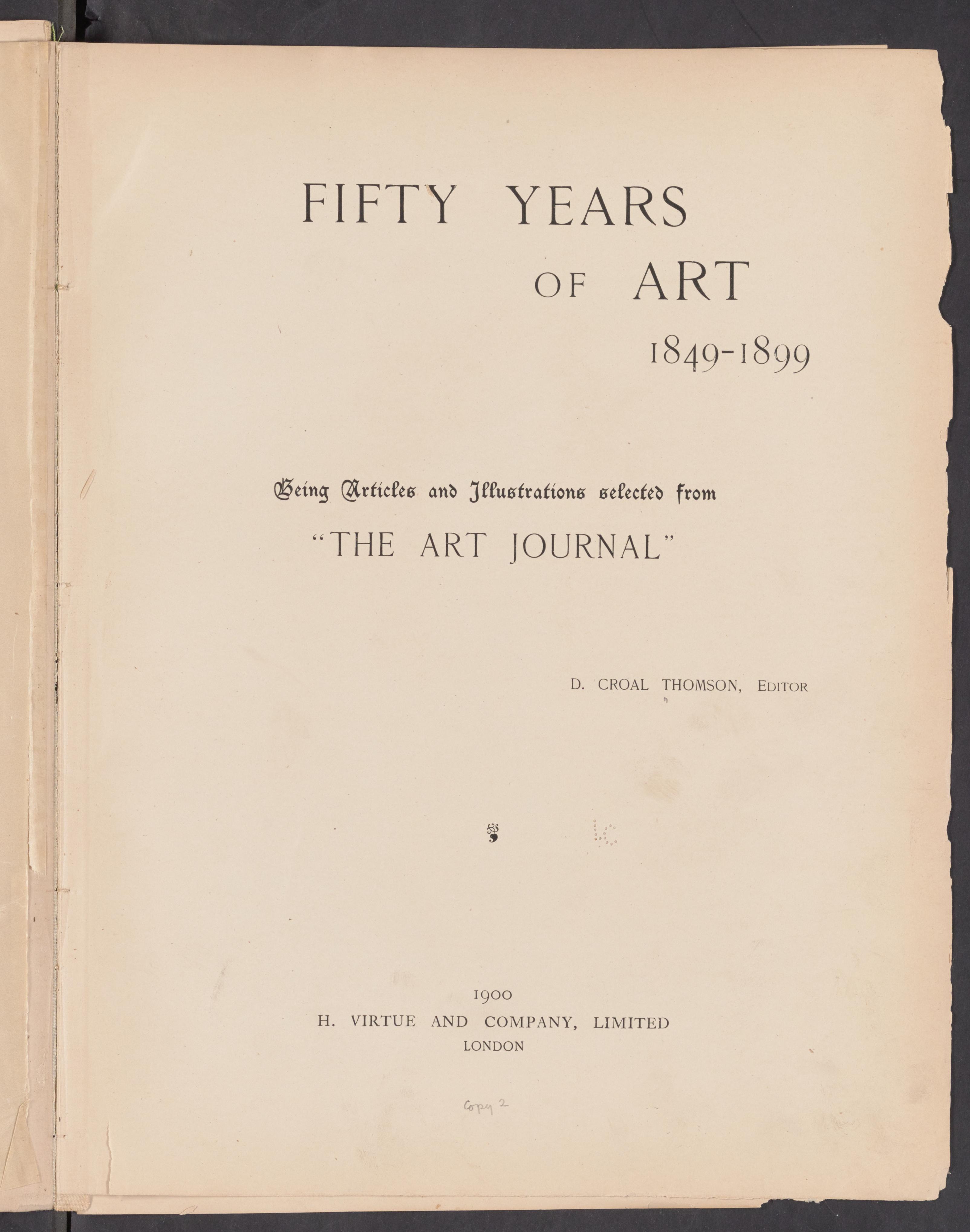 Fifty years of art, 1849-1899, being articles and illustrations selected from "The Art journal.", 1900 (Library of Congress)