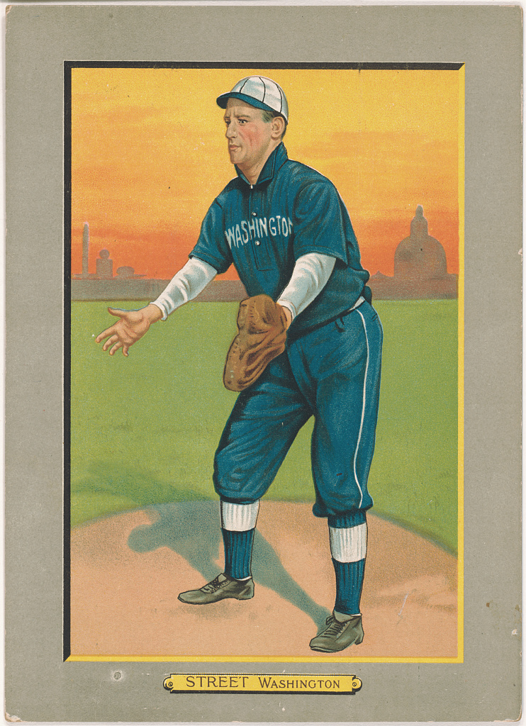[Gabby Street, Washington Nationals, baseball card portrait], 1911 (Library of Congress)