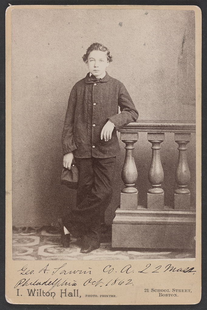 Geo. A. Sawin, Co. A, 22 Mass., Philadelphia, 1862 (Library of Congress)