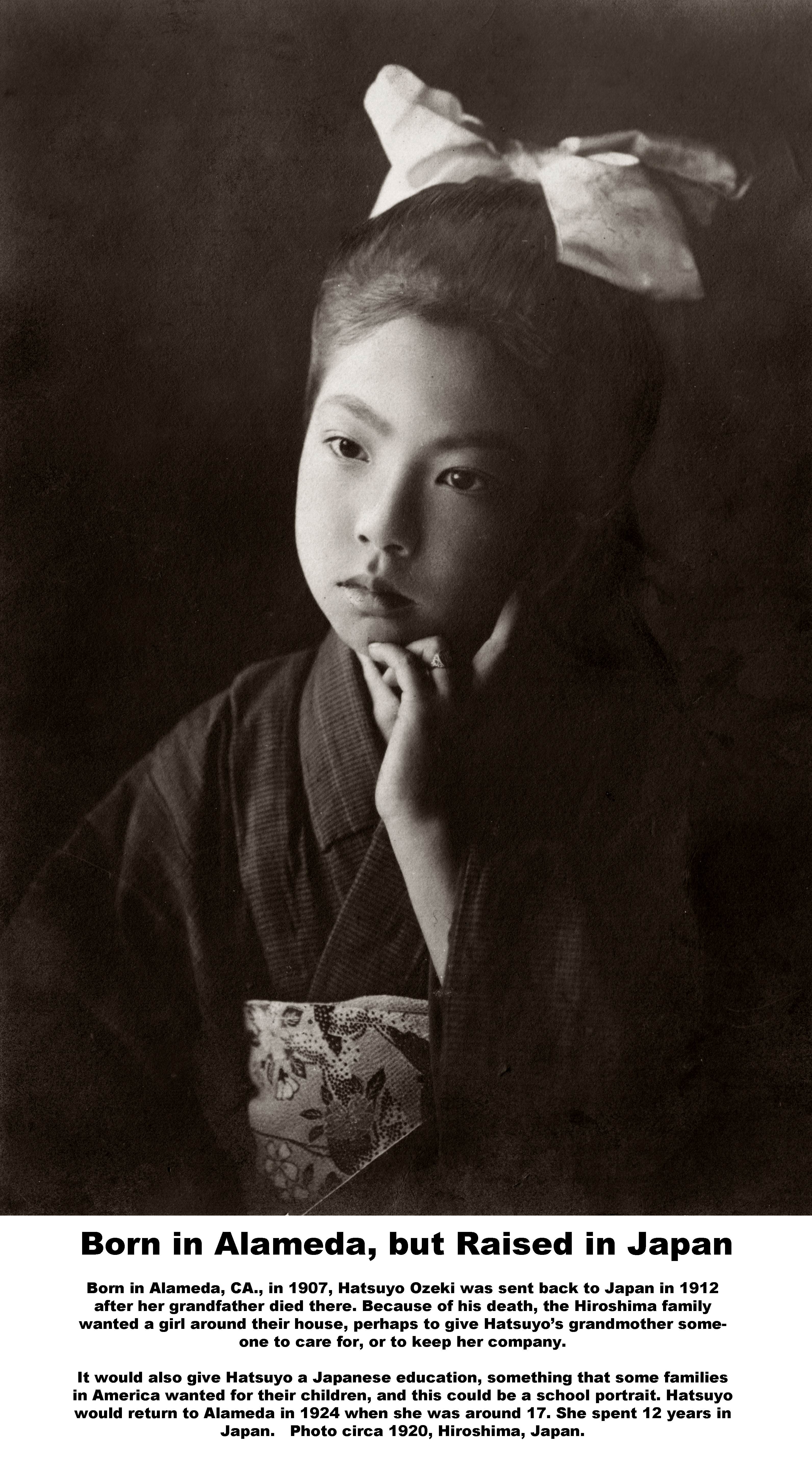 Portrait of girl in kimono, 1920 (Internet Archive)