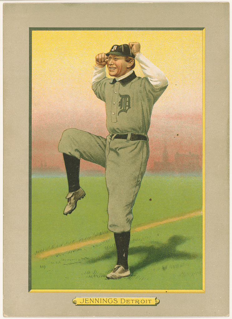 [Hughie Jennings, Detroit Tigers, baseball card portrait], 1911 (Library of Congress)