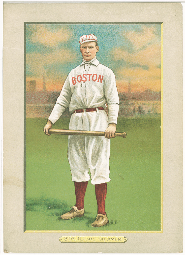 [Jake Stahl, Boston Red Sox, baseball card portrait], 1911 (Library of Congress)