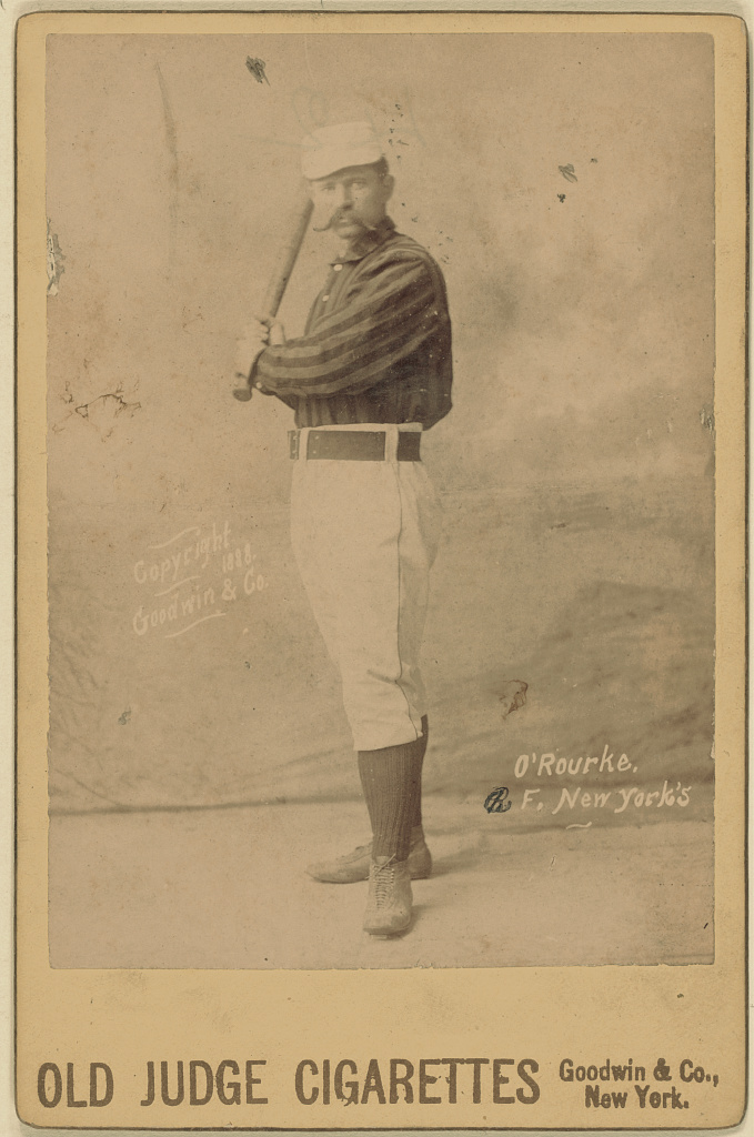 [Jim O'Rourke, New York Giants, baseball card portrait], 1888 (Library of Congress)