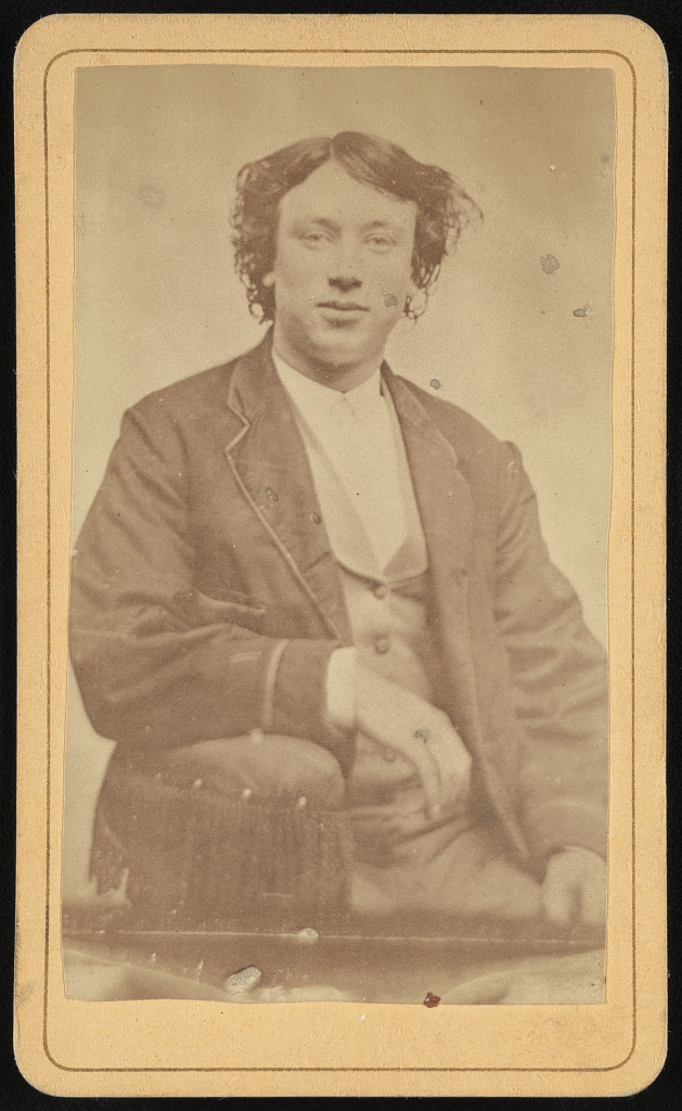 [John Haines, half-length portrait, seated, facing front], 1865 (Library of Congress)