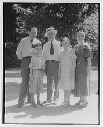 John Smith and family. Portrait of John Smith and family, 1920 (Library of Congress)