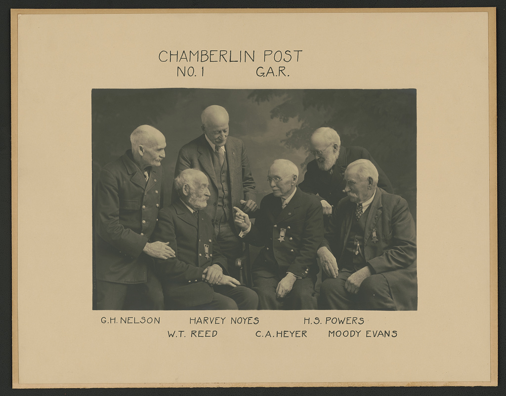 [Last surviving Civil War veterans of Grand Army of the Republic Chamberlain Post #1, St. Johnsbury, Vermont], 1930 (Library of Congress)