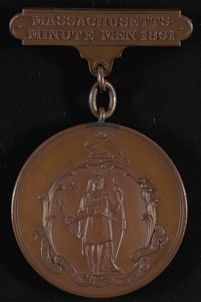 [Massachusetts Minute Men 1861 medal for Second Lieutenant Samuel Fears of Co. G, 8th Massachusetts Infantry Regiment], 1902 (Library of Congress)