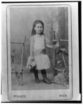 [Mathilde Freud, full-length portrait, standing, facing front with left hand on studio prop], 1894 (Library of Congress)