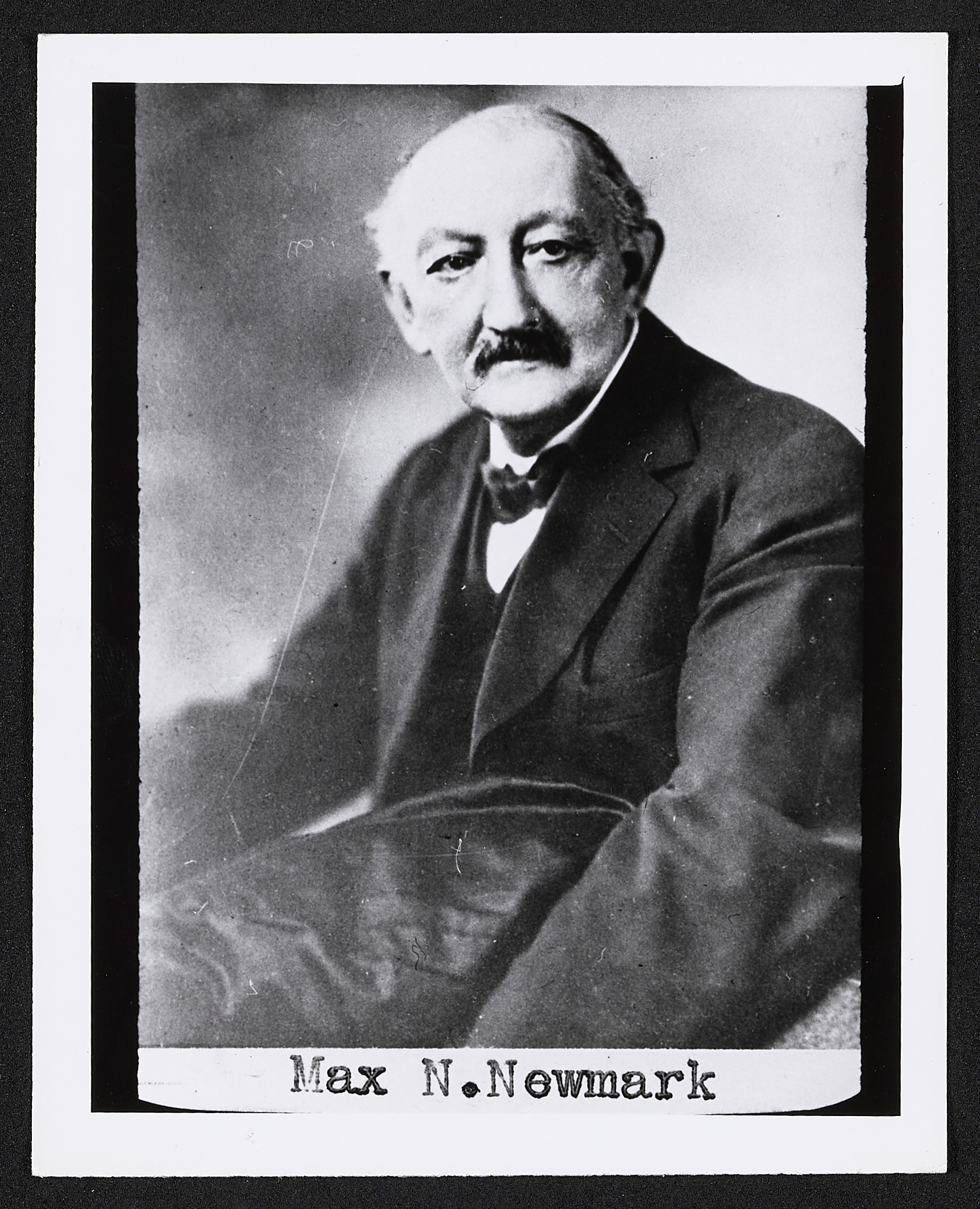 Portrait, Max N. Newmark, circa 1890 - 1900, 1895 (Internet Archive)