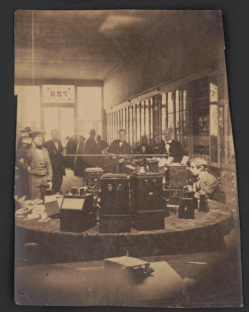 McAllister [& Brother] store 728 Chestnut St. [Philadelphia], 1860 (Library of Congress)