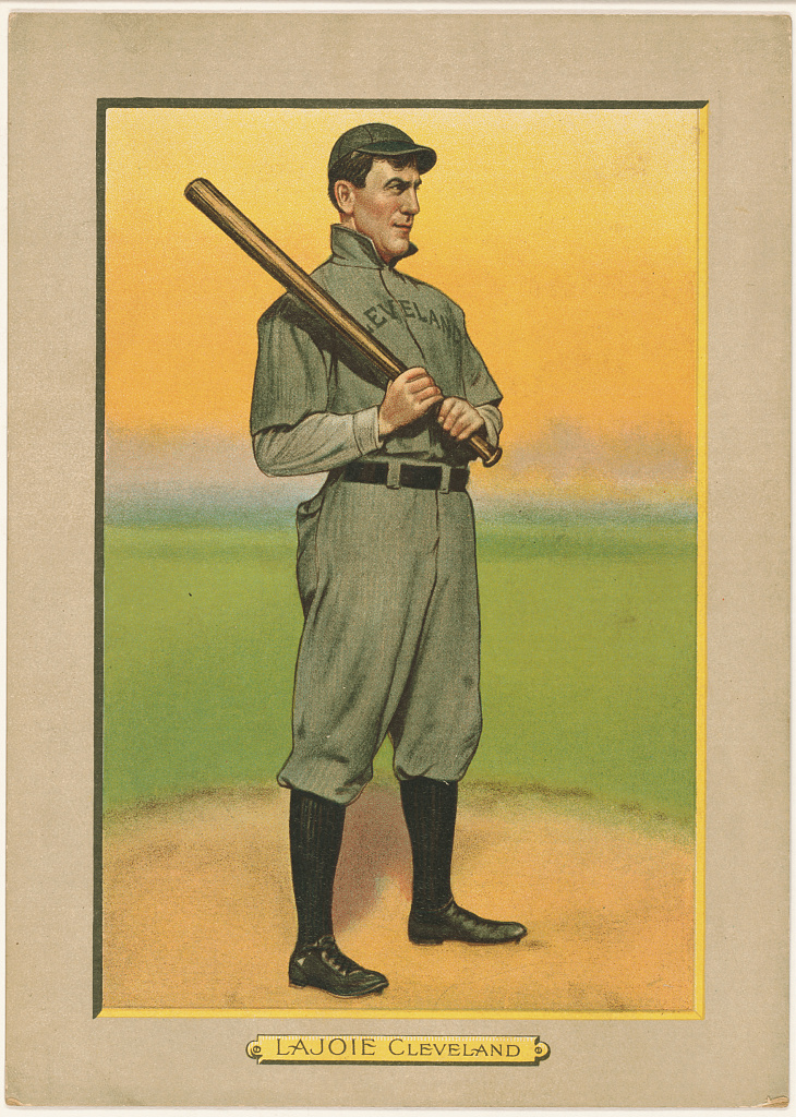 [Nap Lajoie, Cleveland Naps, baseball card portrait], 1911 (Library of Congress)