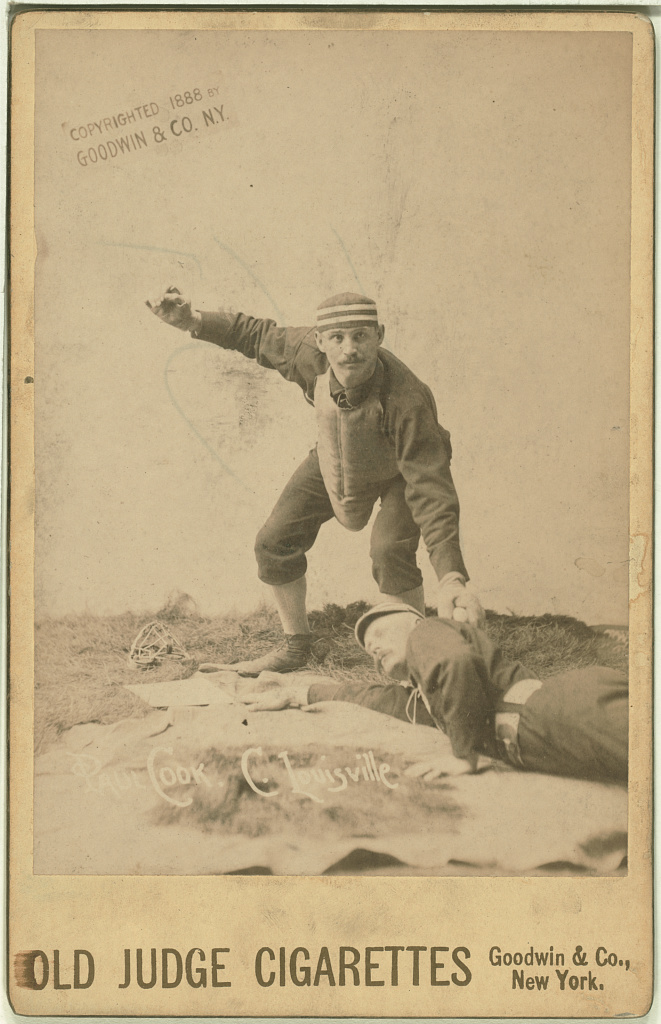 [Paul Cook, Louisville Colonels, baseball card portrait], 1888 (Library of Congress)