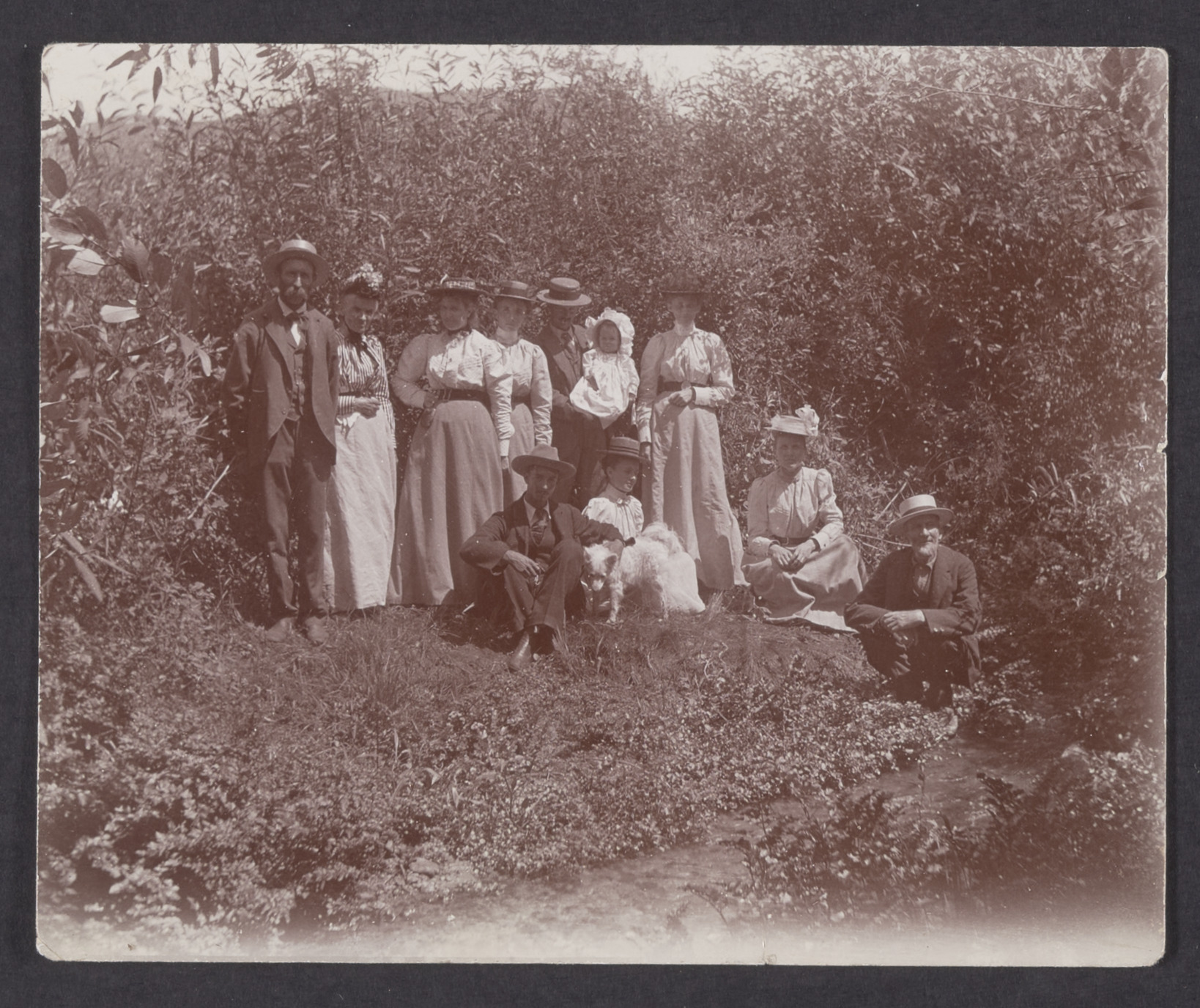 Pickerings, Taylors, and others at a picnic at Verdugo Park, 1900 (Internet Archive)