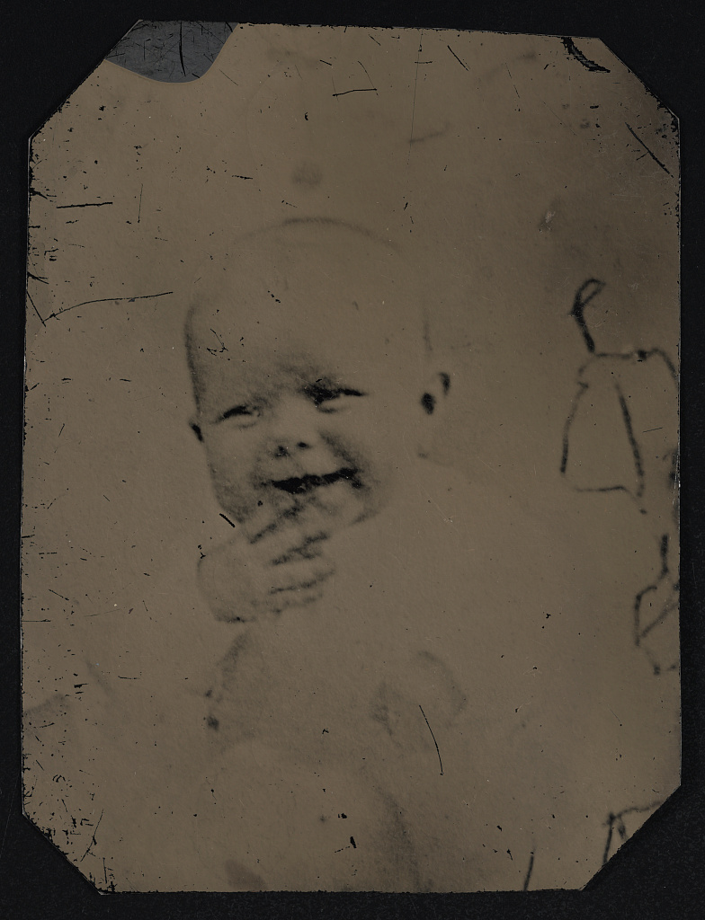 [Portrait of a baby smiling], 1860 (Library of Congress)