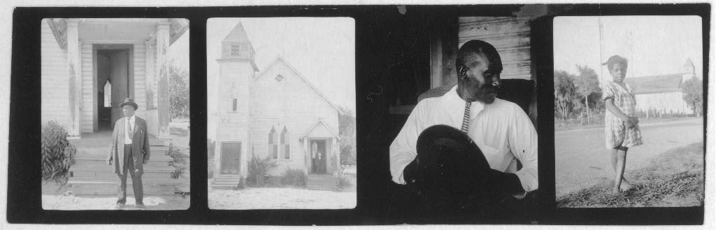[Portrait of an African American child, Eatonville, Fla.; A Methodist church, Eatonville, Fla.; Portrait of a man holding a hat; Portrait of Rev. Haynes, Eatonville, Fla.], 1935 (Library of Congress)