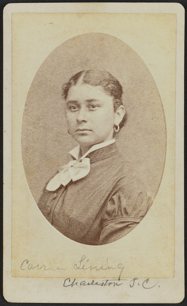 [Portrait of Carrie Lining], 1875 (Library of Congress)