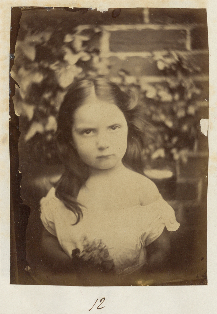 [Portrait of Charlotte Norman in front of brick wall with ivy], 1863 (Library of Congress)