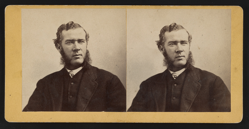 [Portrait of man, facing right], 1860 (Library of Congress)