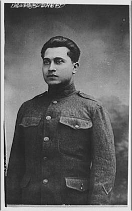 Portrait photographs. Portrait photograph of man in military uniform, 1920 (Loc)