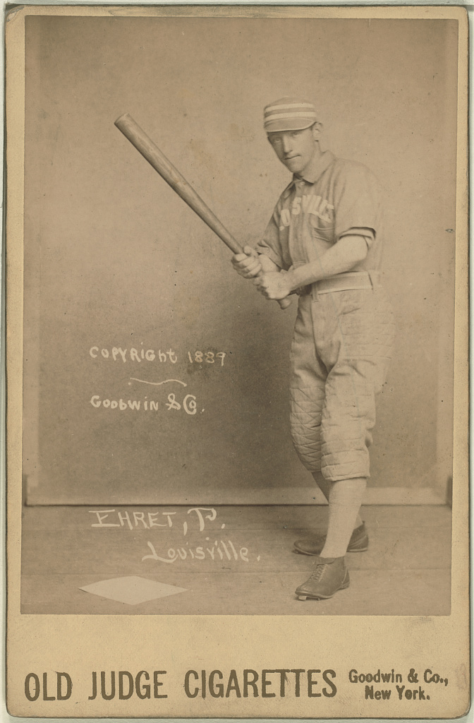 [Red Ehret, Louisville Colonels, baseball card portrait], 1888 (Library of Congress)