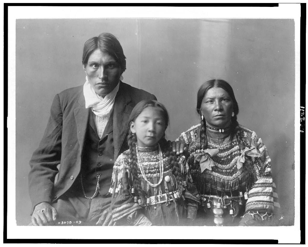 Reuben Black Boy and family, 1910 (Library of Congress)