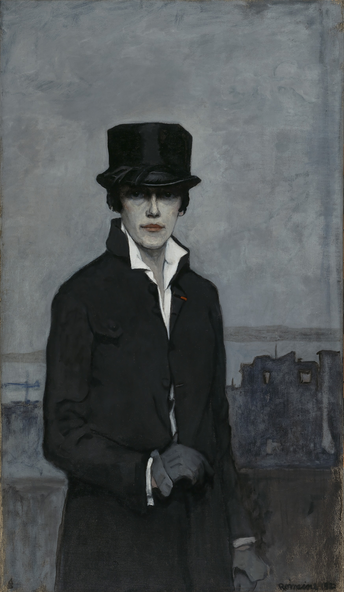 Romaine Brooks, Self-Portrait, 1923 (World War I), 1923 (Internet Archive)