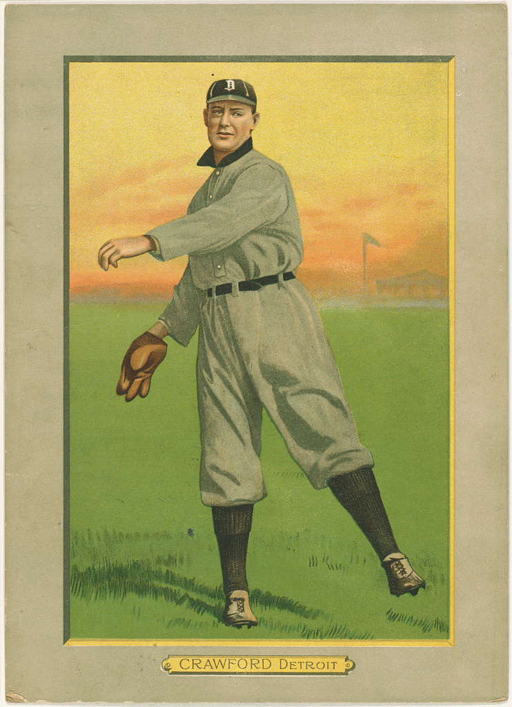 [Sam Crawford, Detroit Tigers, baseball card portrait], 1911 (Library of Congress)