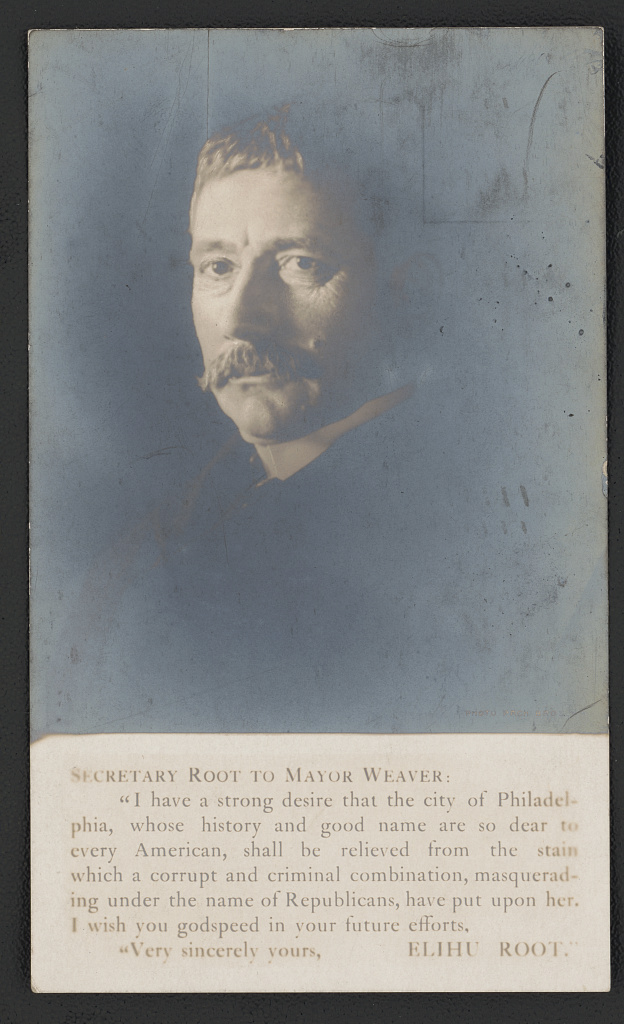 Secretary Root to Mayor Weaver: [...], 1905 (Library of Congress)