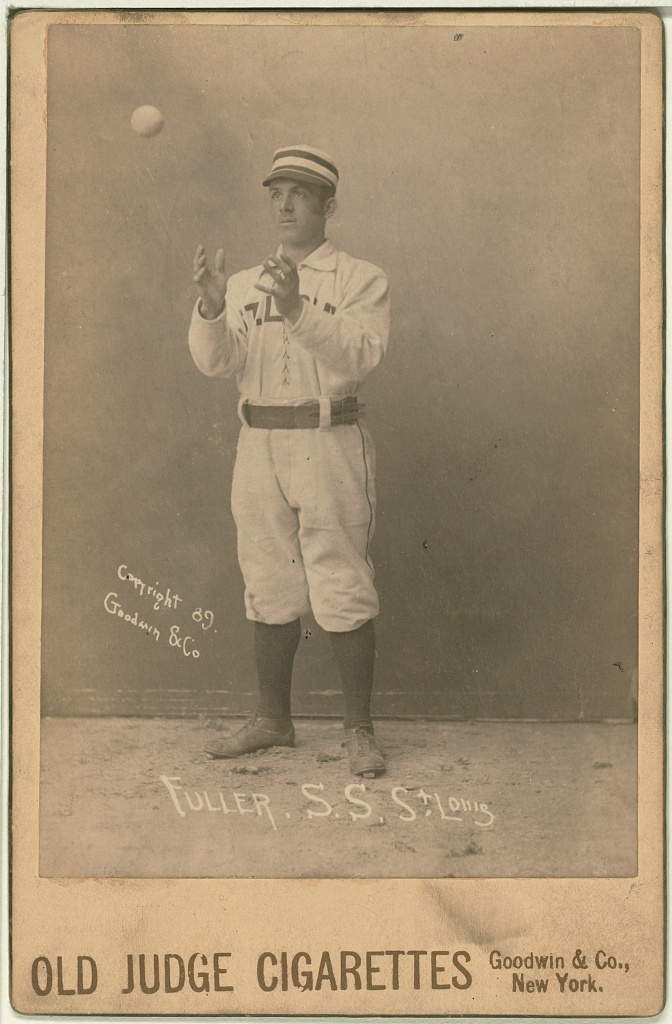 [Shorty Fuller, St. Louis Browns, baseball card portrait], 1888 (Library of Congress)