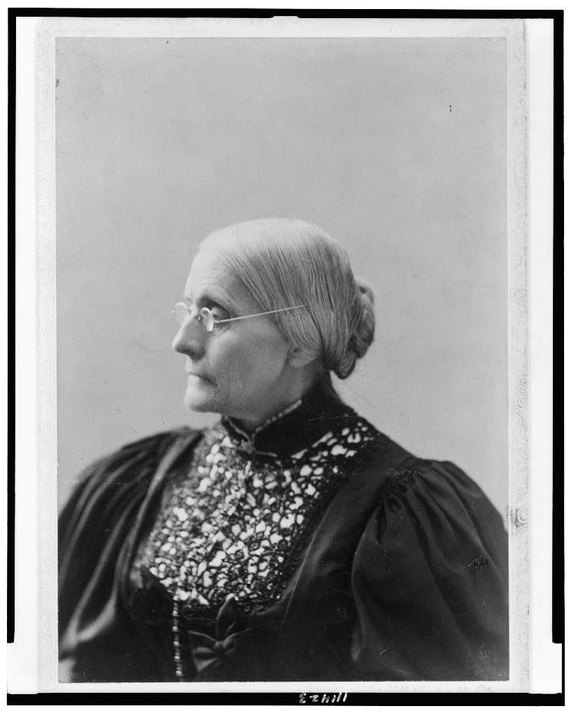 [Susan B. Anthony, head-and-shoulders portrait, facing left], 1890 (Library of Congress)