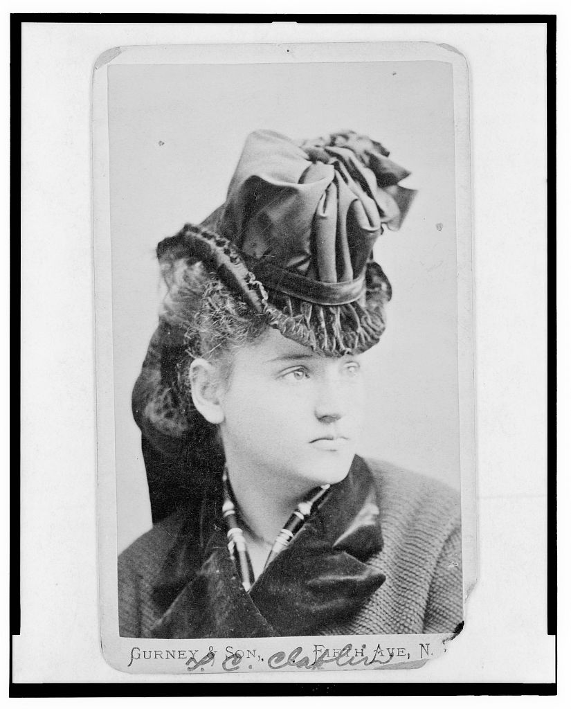 [Tennessee Claflin, Lady Cook, head-and-shoulders portrait, facing right], 1880 (Library of Congress)
