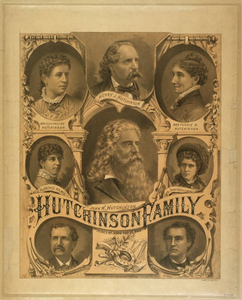 The Hutchinson Family tribes of John and Jesse., 1881 (Library of Congress)