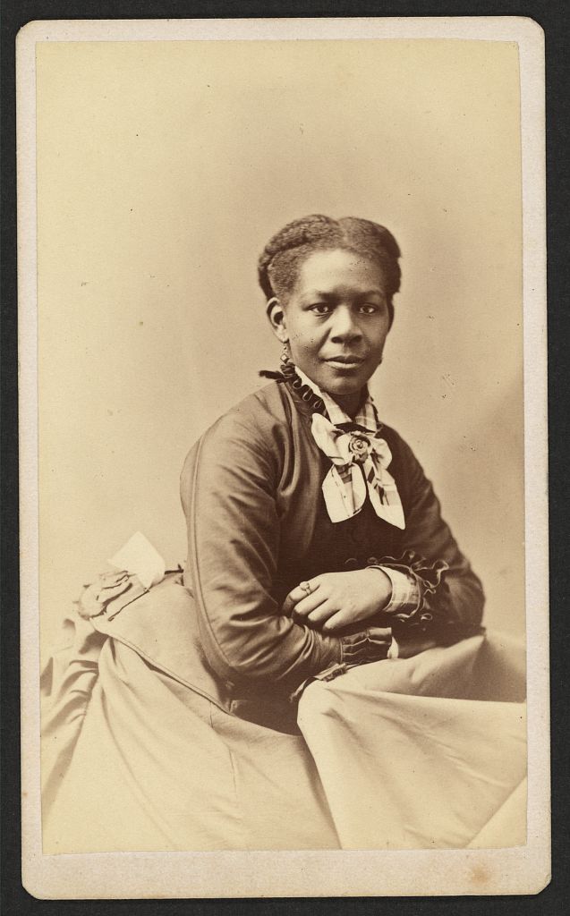 [Three-quarter-length portrait of an African American woman facing front], 1870 (Library of Congress)