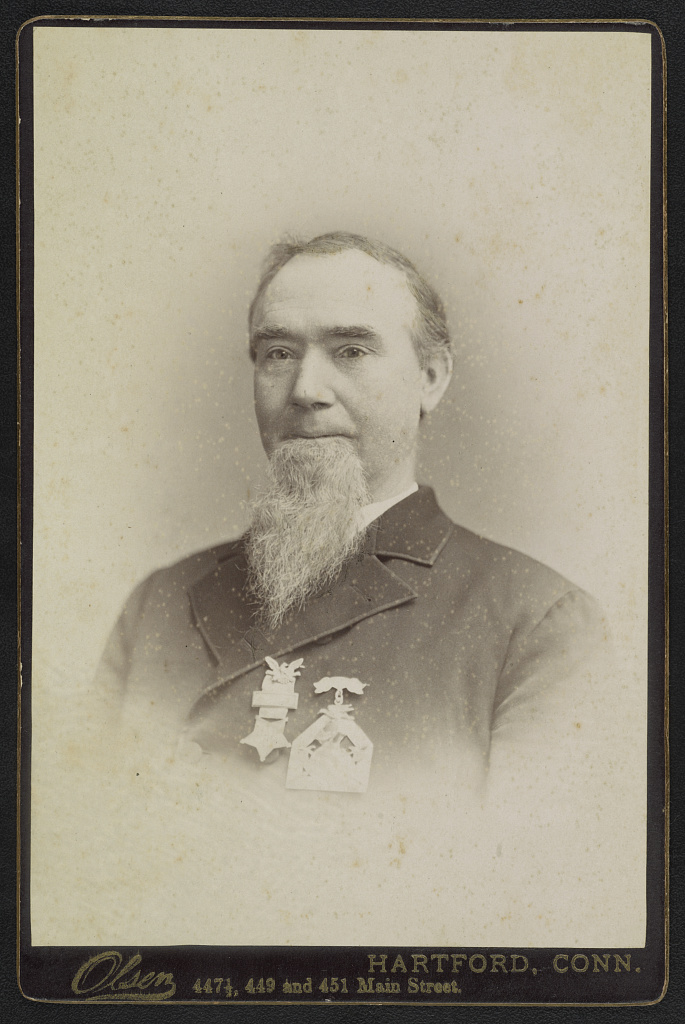 [Unidentified Civil War veteran with Grand Army of the Republic medals], 1890 (Library of Congress)