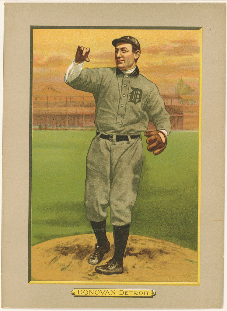 [Wild Bill Donovan, Detroit Tigers, baseball card portrait], 1911 (Library of Congress)