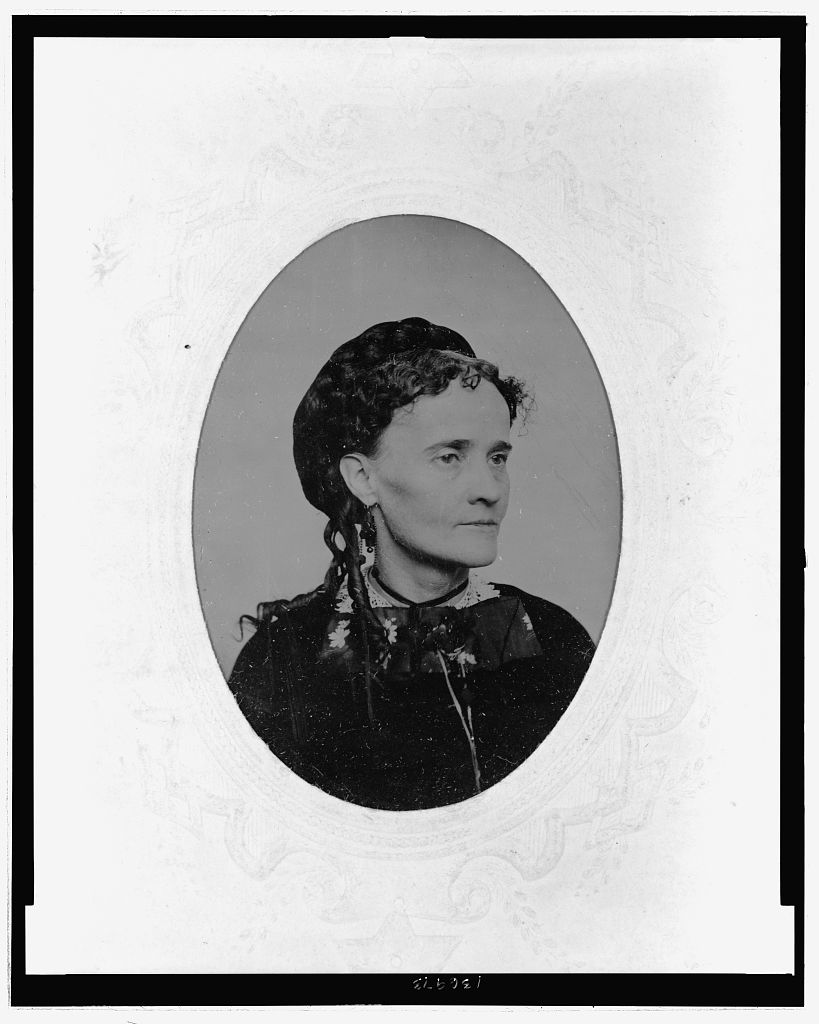 [Woman in bonnet, 1860 (Library of Congress)