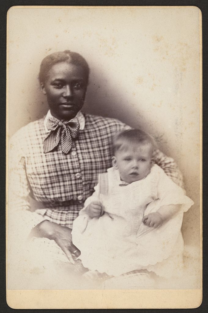 [Young African American woman holding a baby], 1870 (Library of Congress)
